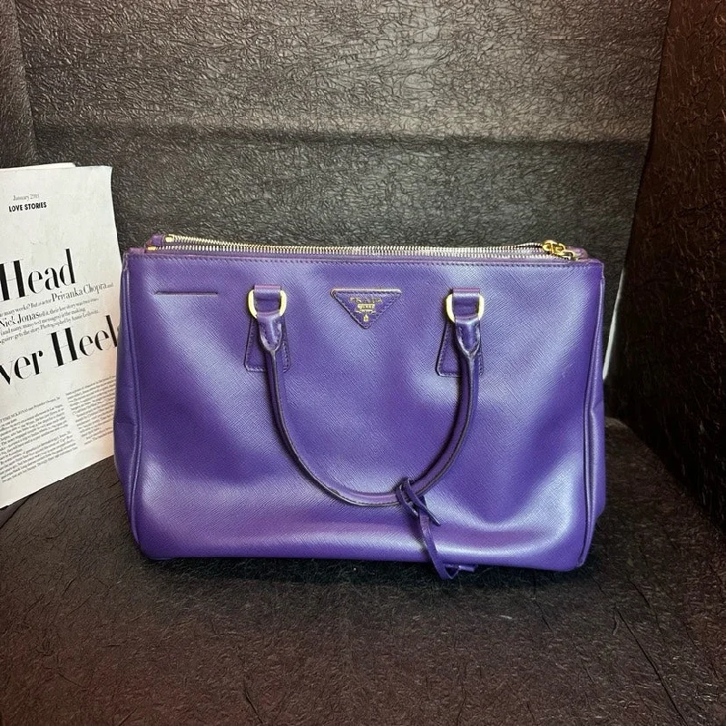 Prada Anemone Purple Leather Killer Bag 32cm