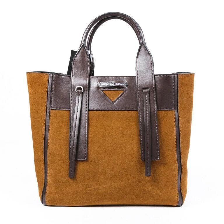 Prada Ouverture Suede Tote Bag