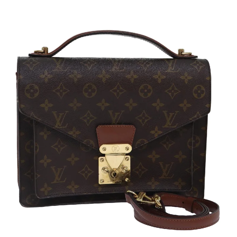 LOUIS VUITTON Monogram Monceau 28 Hand Bag 2way M51185 LV Auth 87873