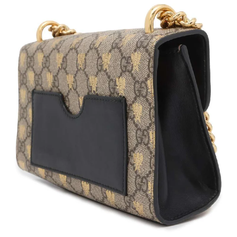 Ladies Gucci handbags with a detachable coin purse insideGucci Gg Supreme Padlock Chainshoulder