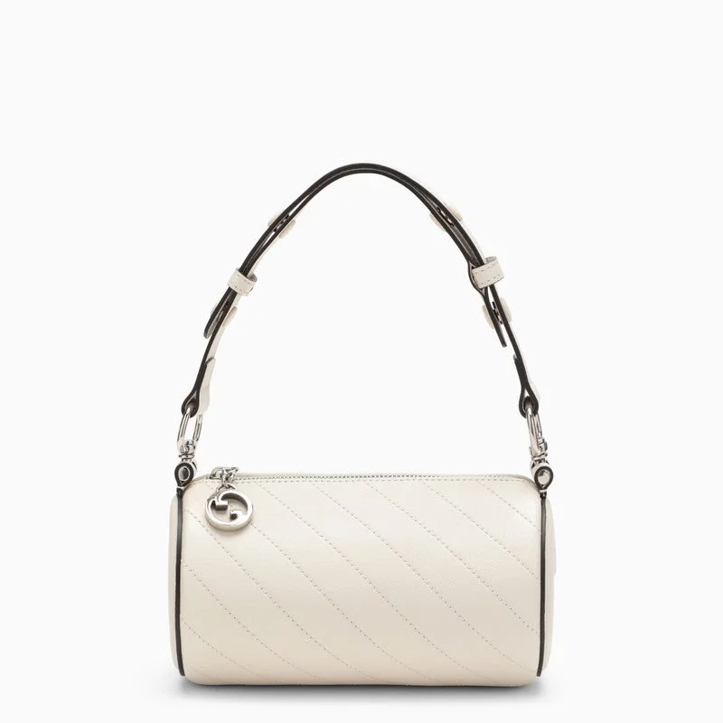 Women Gucci tote bags in GG Supreme canvas for a branded feelGucci Gucci Blondie Mini White Leather Bag Women