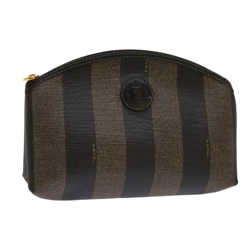 FENDI Pecan Canvas Pouch Coated Canvas Brown  ar11022