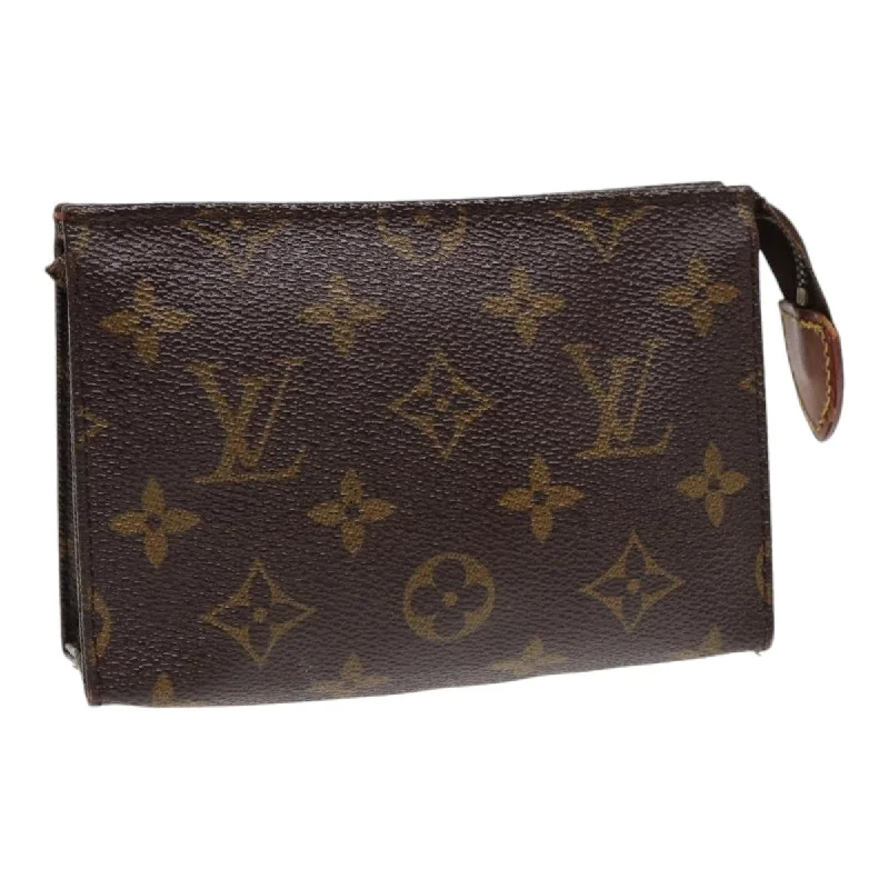 LOUIS VUITTON Monogram Poche Toilette 15 Pouch M47546 LV Auth 84464