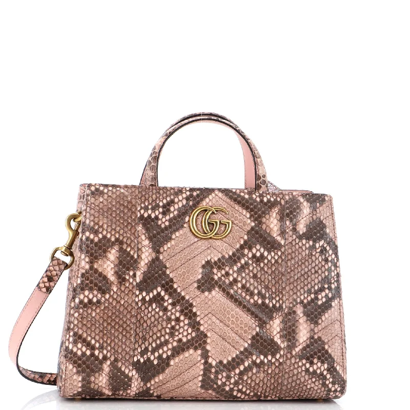 Gucci crossbody bags for women with adjustable leather strapsGucci Gg Marmont Tote Matelasse Python