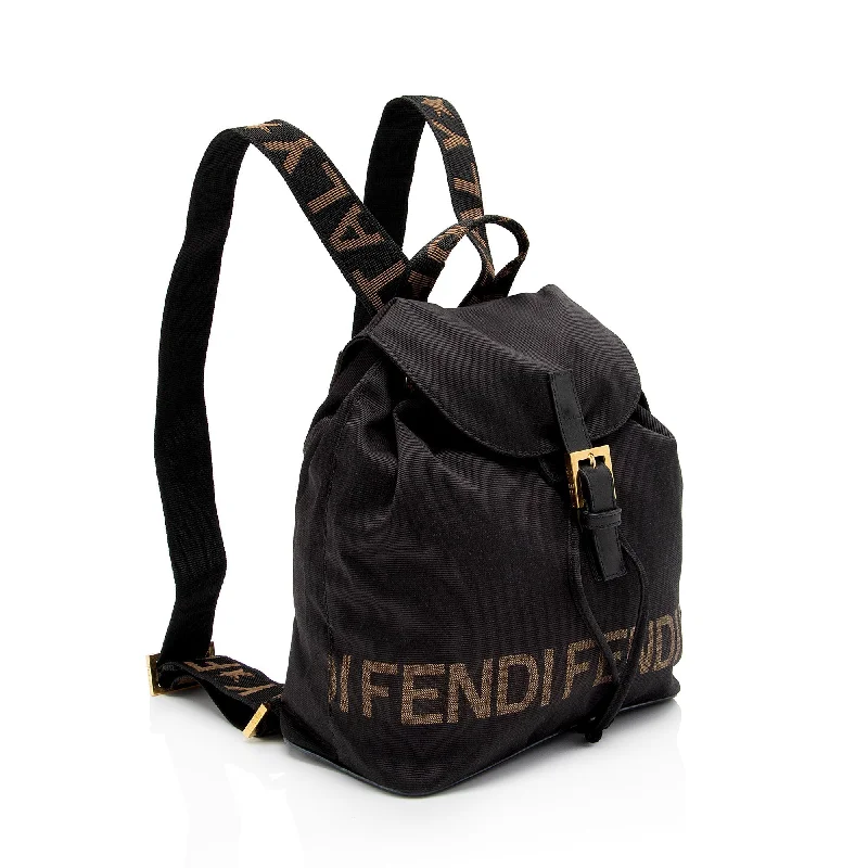 Fendi Vintage Nylon 1925 Drawstring Backpack (SHF-OaDaxr)