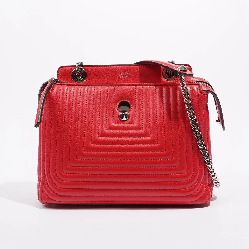 Fendi Womens Dotcom Bag Red