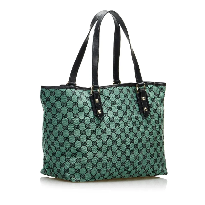 Gucci handbags for women with a beaded trimGucci GG Canvas Tote Bag (SHG-NayASu)