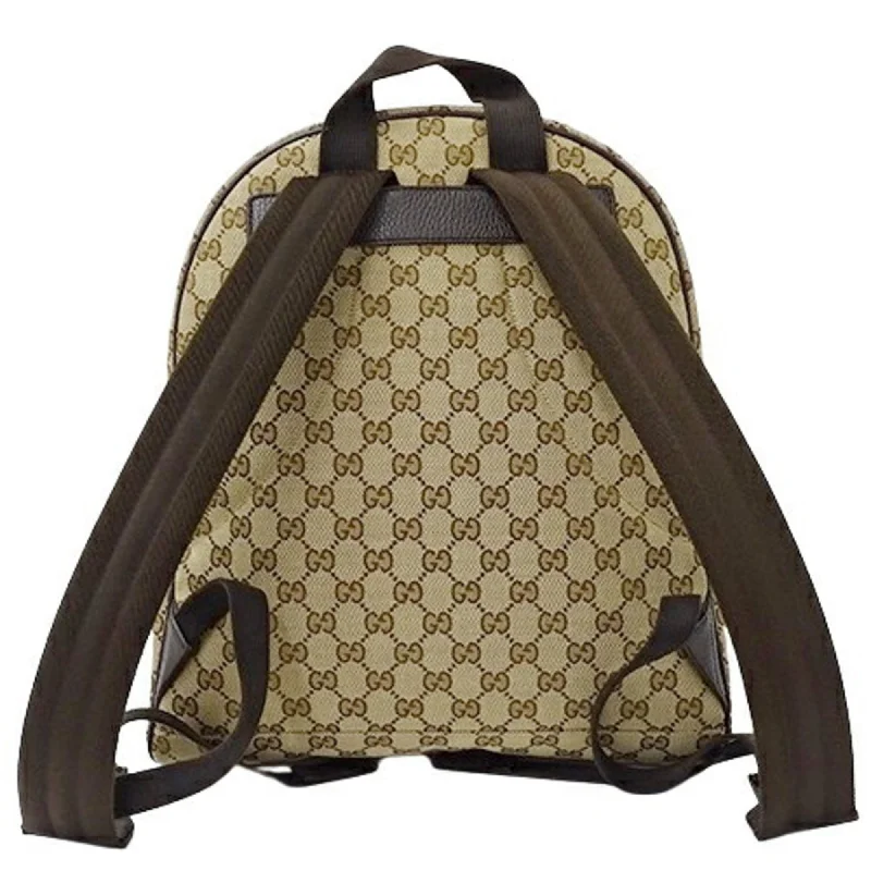 Gucci tote bags for women with a spacious interiorGUCCI bag ladies men's backpack GG canvas brown beige 449906