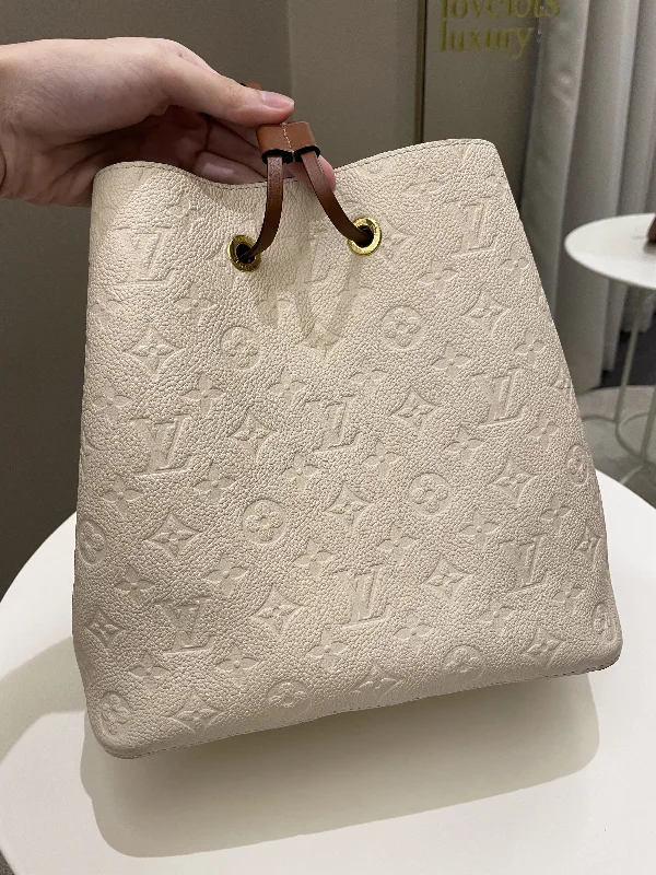 Louis Vuitton Neonoe MM Cream Monogram Empreinte