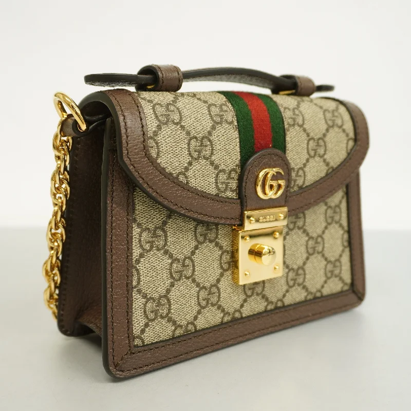 Gucci backpacks for women with a hidden back pocketGUCCI  Sherry Line Shoulder Bag 98 02 004 Women's GG Supreme,Leather