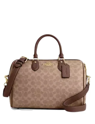 Coach Rowan Large Satchel Bag In Signature Canvas