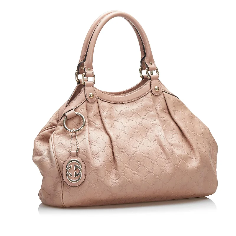 Ladies Gucci shoulder bags with a single - handle designGucci Guccissima Sukey Tote (SHG-3AILY4)