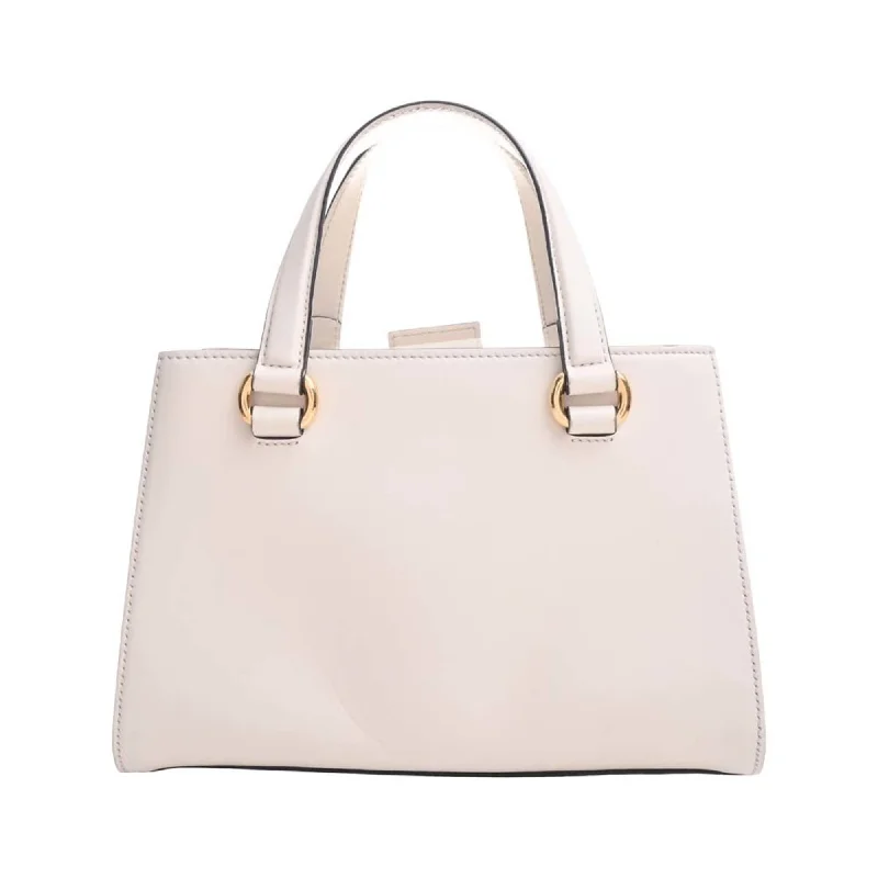 Ladies Gucci handbags with a detachable coin purse insideGUCCI Leather Sylvie Handbag 460381 White Ladies