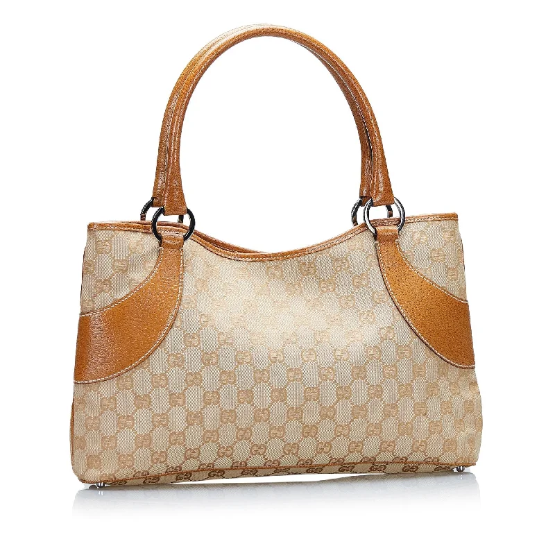 Ladies Gucci shoulder bags with a single - handle designGucci GG Canvas Tote (SHG-zoqUCU)