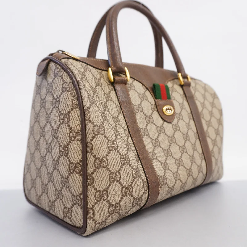 Ladies Gucci shoulder bags with a wide - width strapGUCCI  Sherry Line Handbag 39 02 007 Women's GG Supreme Handbag Beige