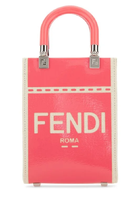 Fendi Women Two-Tone Canvas Mini Sunshine Handbag