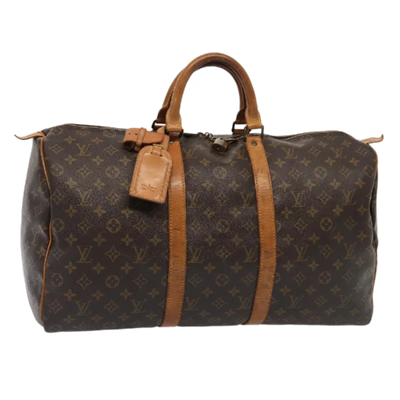 LOUIS VUITTON Monogram Keepall 50 Boston Bag M41426 LV Auth fm3687