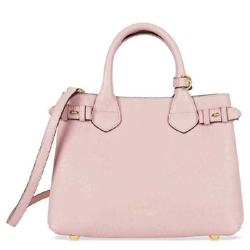 Burberry Small Banner House Check Derby Tote - Pale Orchid 4023701