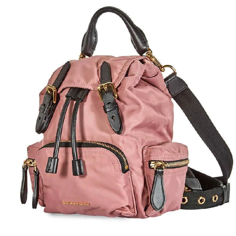 Burberry Small Crossbody Nylon Rucksack- Dark Pink 4075974