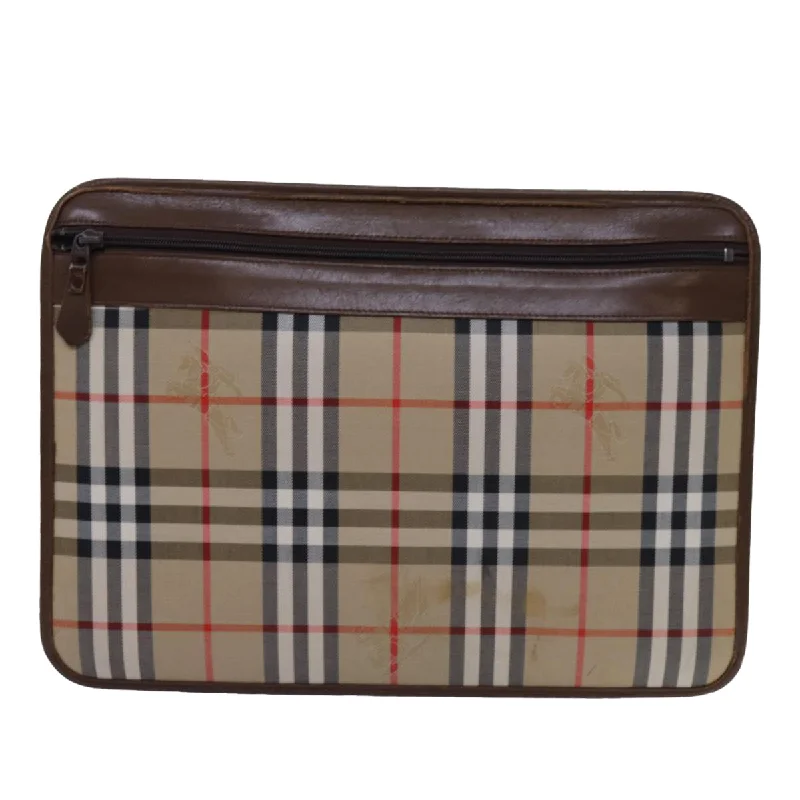 BURBERRY Nova Check Clutch Bag