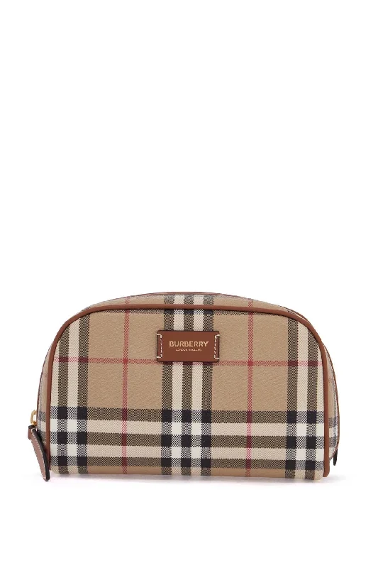 Burberry Small Beauty Case With Check Pattern Women