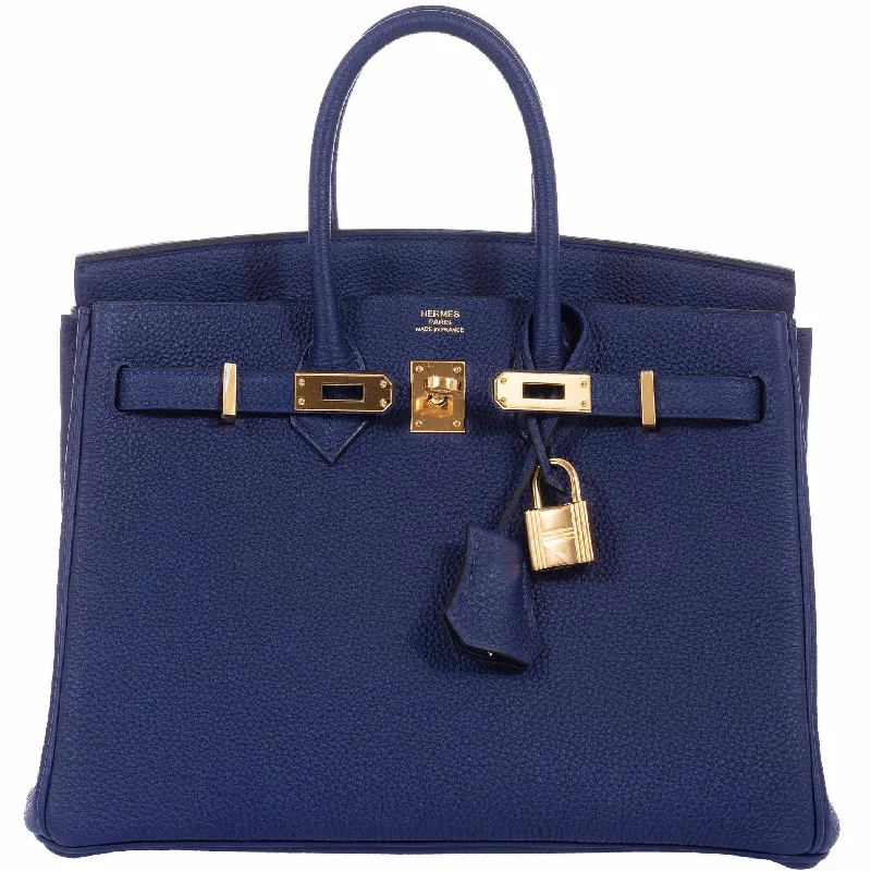 Hermès Birkin 25 Blue Encre (Ink) Togo Gold Hardware