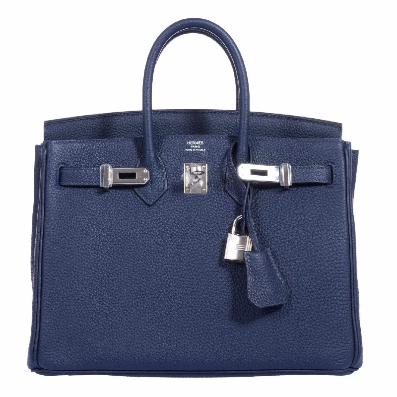 Hermès Birkin 25 Blue Indigo Togo Palladium Hardware