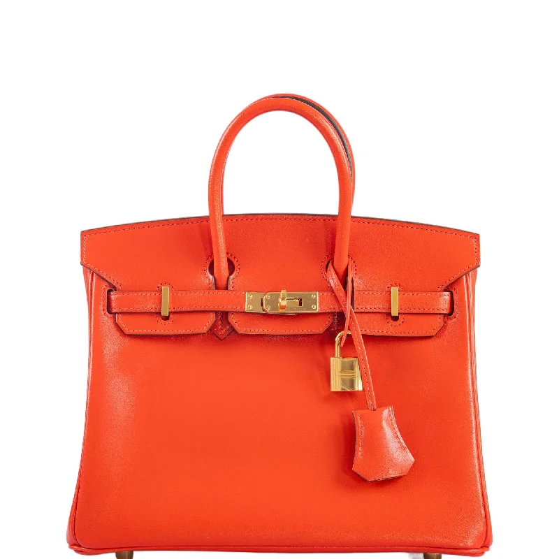 Hermès Birkin 25 Capucine Tadelakt leather Gold Hardware