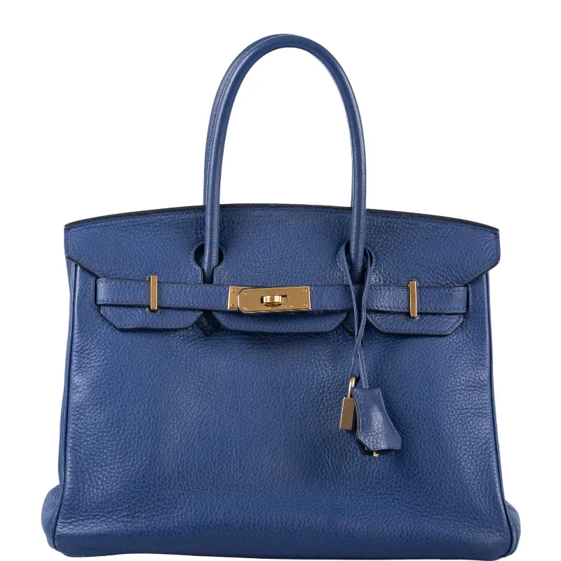 Hermès Birkin 30 Blue Brighton Clemence with Gold Hardware