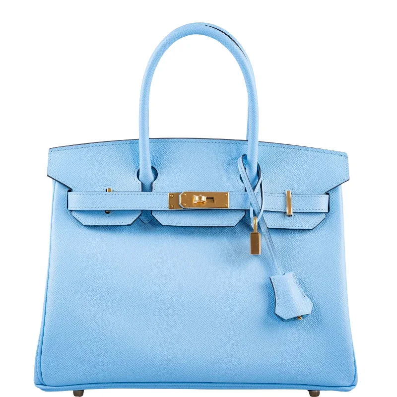 Hermès Birkin 30 Blue Celeste Epsom Gold Hardware