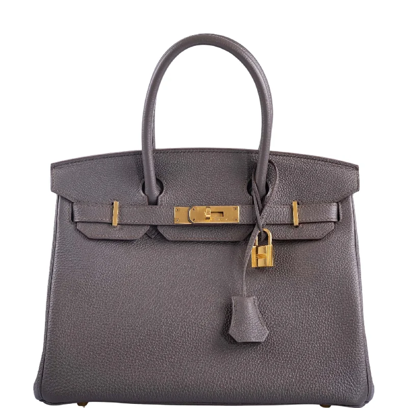 Hermès Birkin 30 Etain Togo with Gold Hardware