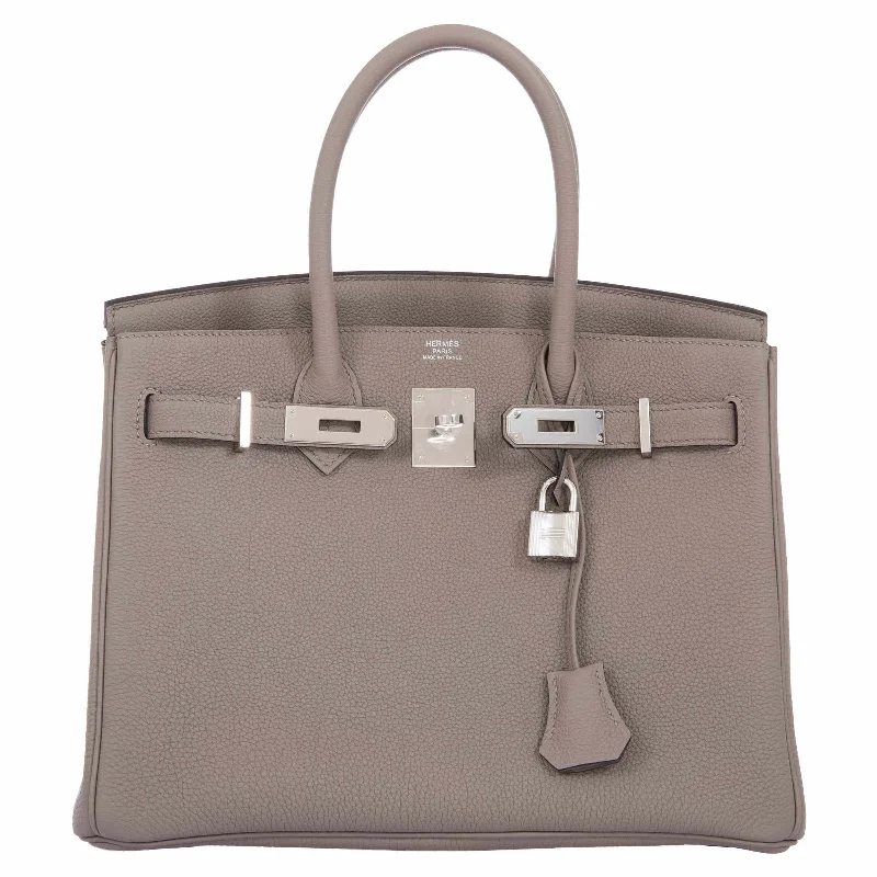 Hermès Birkin 30 Gris Asphalte Togo Palladium Hardware