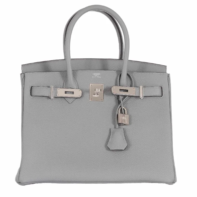 Hermès Birkin 30 Gris Mouette Gray Togo Palladium Hardware