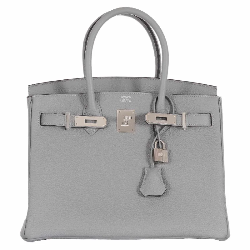 Hermès Birkin 30 Gris Mouette Gray Togo Palladium Hardware