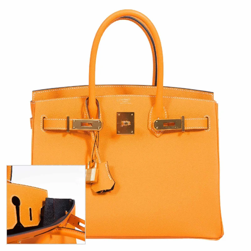 Hermès Birkin 30 Jaune D'Or & Blue Marine Epsom Palladium Hardware