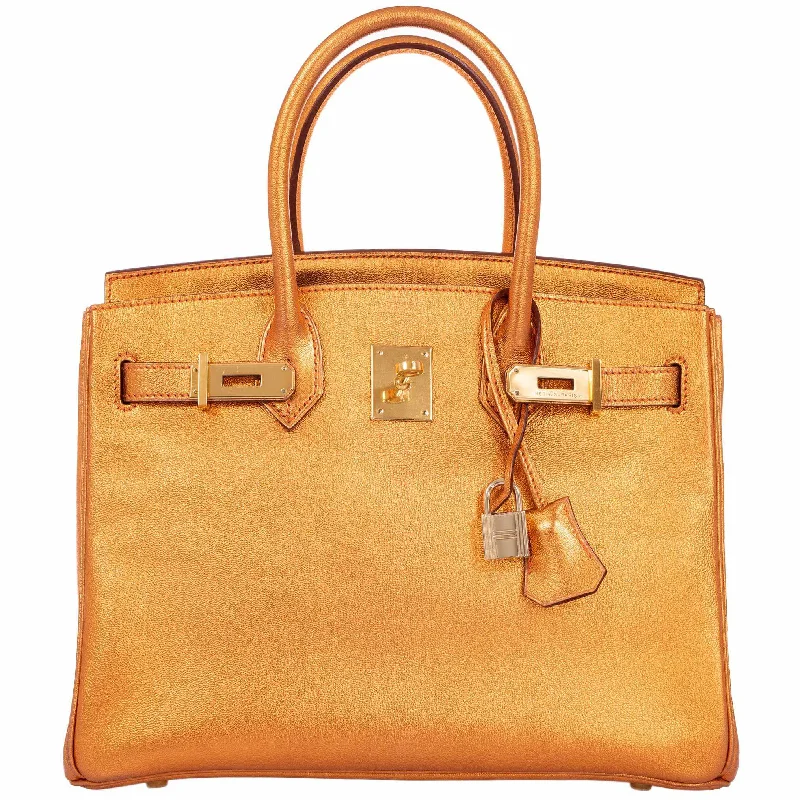 Hermès Birkin 30 Metallic Bronze Chevre Gold Hardware - Limited Edition