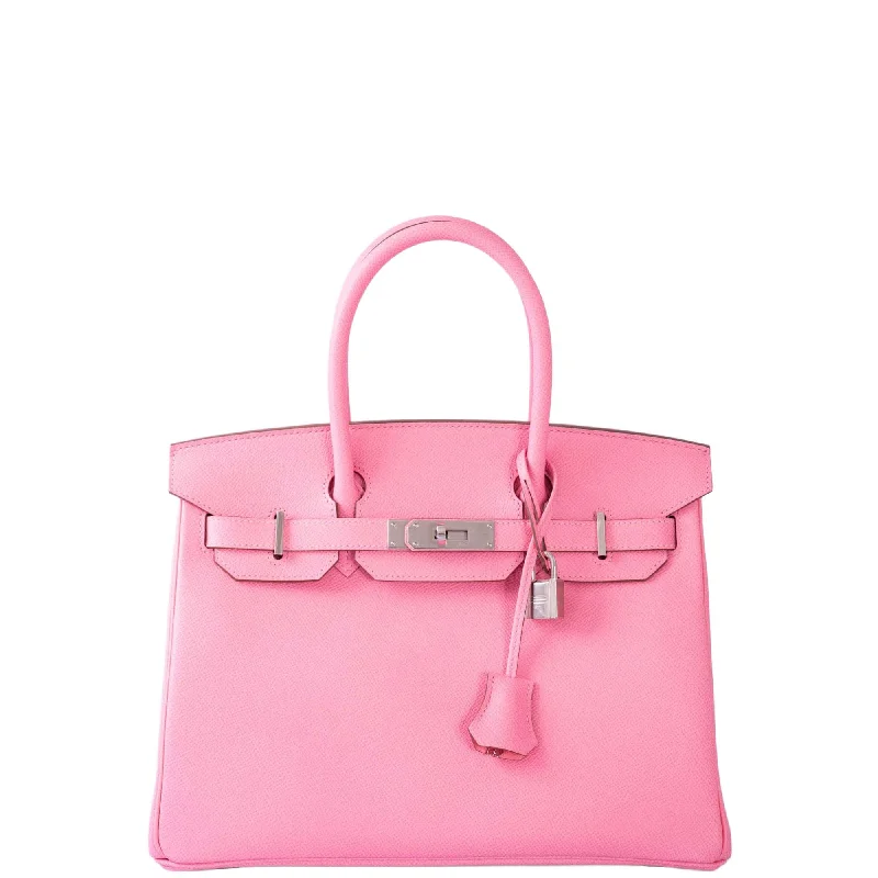 Hermès Birkin 30 Rose Confetti Epsom Palladium Hardware