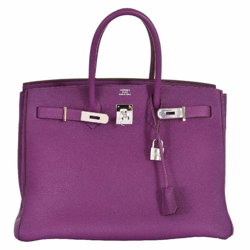 Hermès Birkin 35 Anemone Togo Palladium Hardware