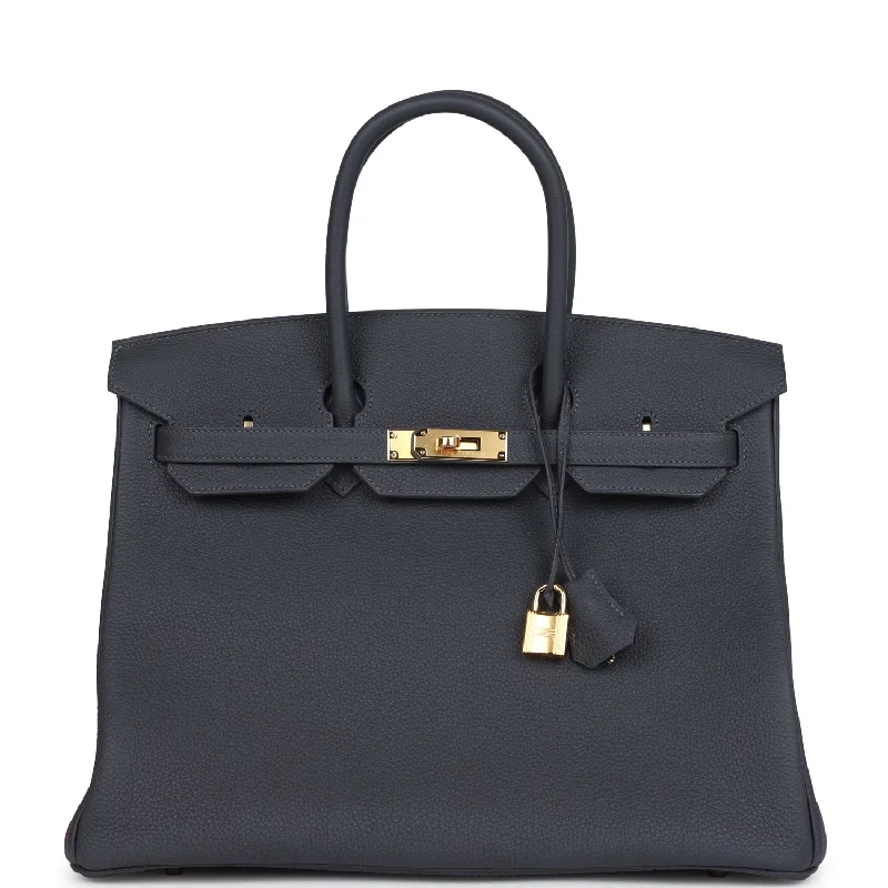 Hermes Birkin 35 Ardoise Togo Gold Hardware