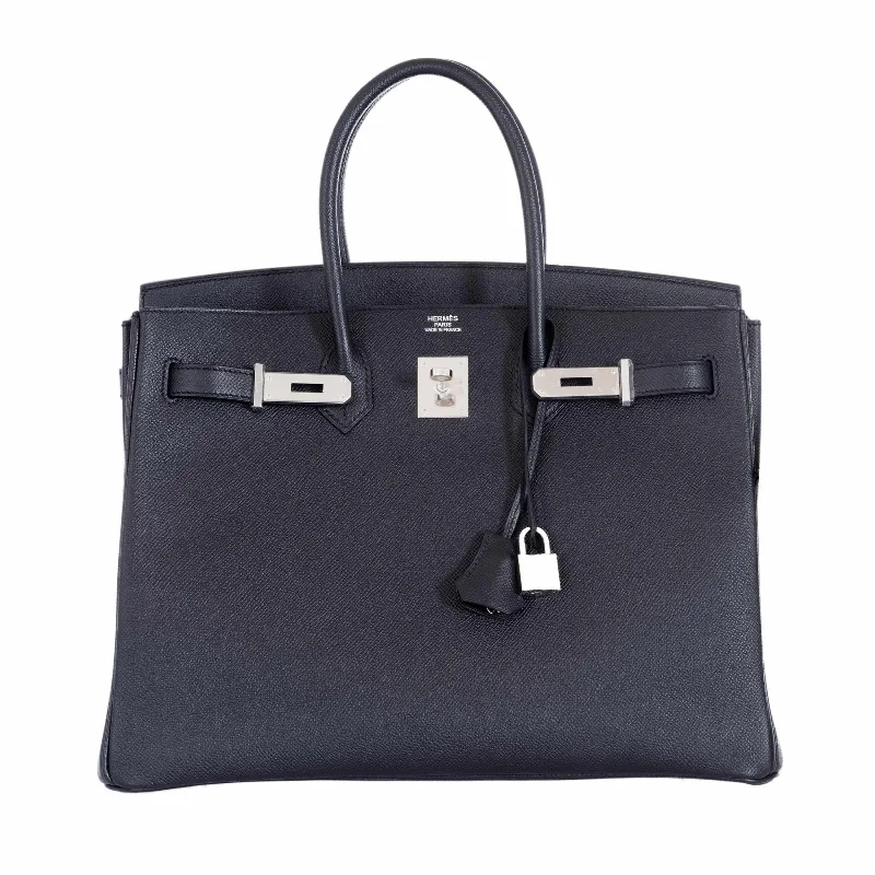 Hermès Birkin 35 Black Epsom Palladium Hardware