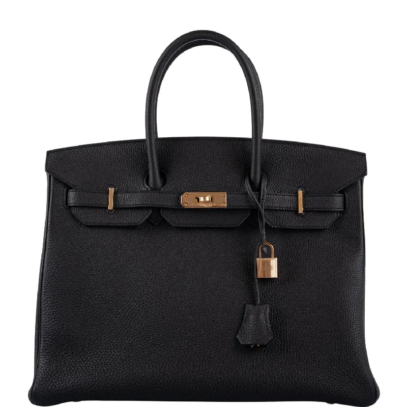 Hermès Birkin 35 Black Togo Rose Gold Hardware