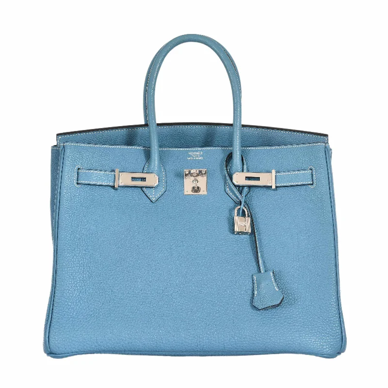 Hermès Birkin 35 Blue Jean Togo Palladium Hardware