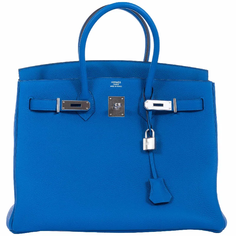 Hermès Birkin 35 Blue Zellige Togo Palladium Hardware