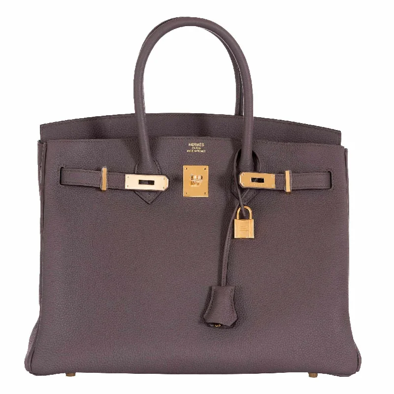 Hermès Birkin 35 Etain Tin Grey Togo Gold Hardware