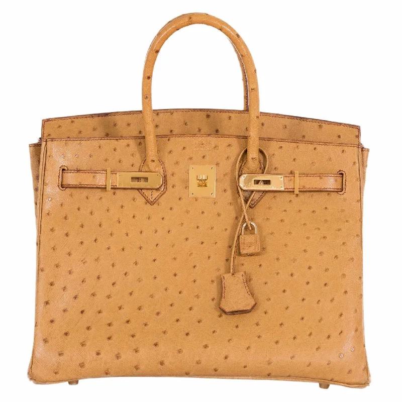 Hermès Birkin 35 Gold Ostrich Gold Hardware