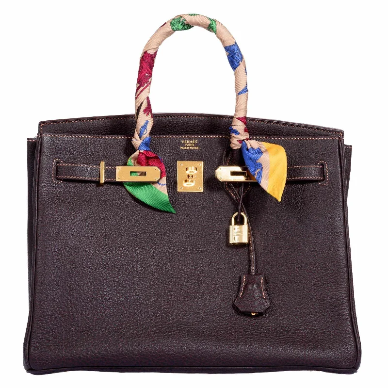 Hermès Birkin 35 Havane Fjord Special Stitching Gold Hardware