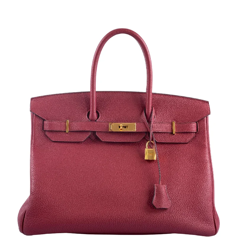 Hermès Birkin 35 Rouge Grenat Togo Gold Hardware