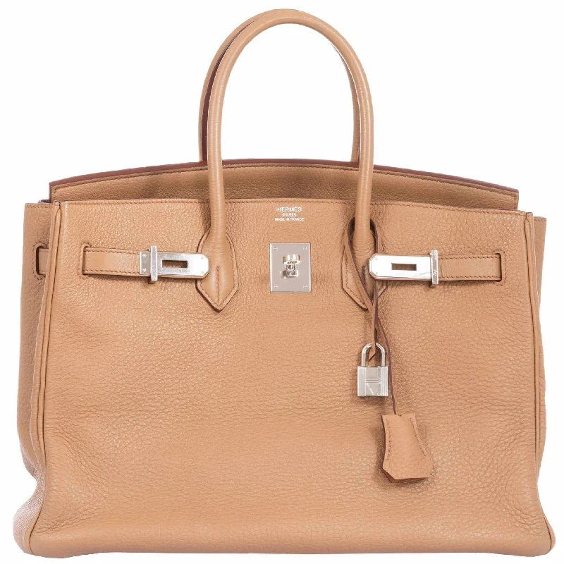 Hermès Birkin 35 Tabac Clemence Palladium Hardware