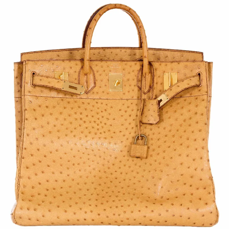 Hermès Birkin 45 HAC Gold Ostrich Gold Hardware