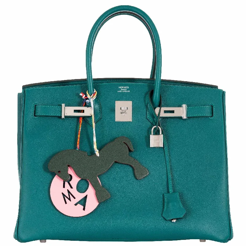 Hermès Birkin 35 Malachite Epsom Palladium Hardware